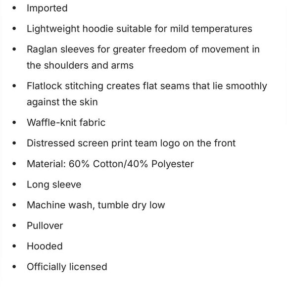 Womens Chicago Blackhawks lightweight 100% cotton Hoodie long sleeves top S NWT - Picture 3 of 13